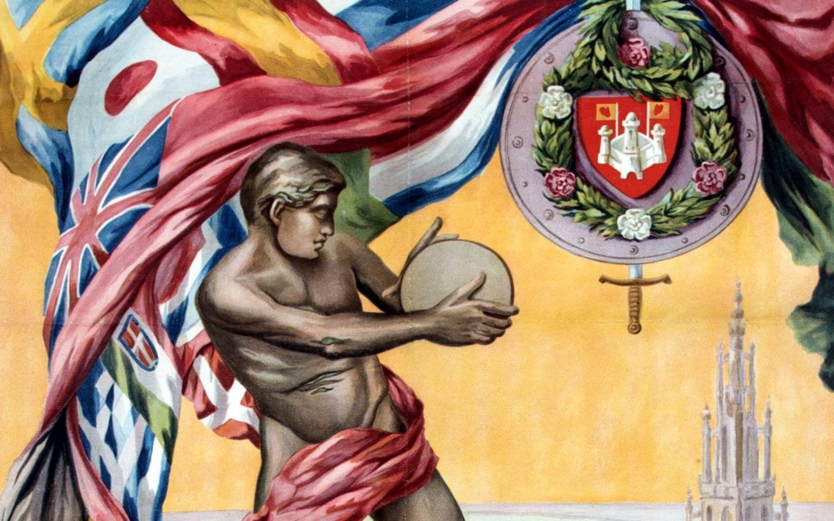 A poster for the Olympic Games in Antwerp in 1920.